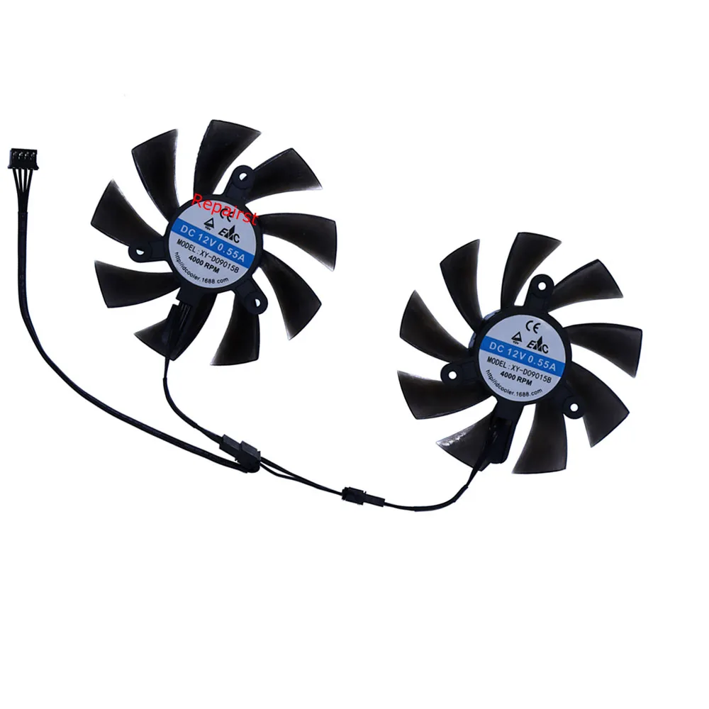 Rx 580 8Gb 2048Sp Gpu - 2 Stks/set, Grafische Kaart Ventilator, Gpu