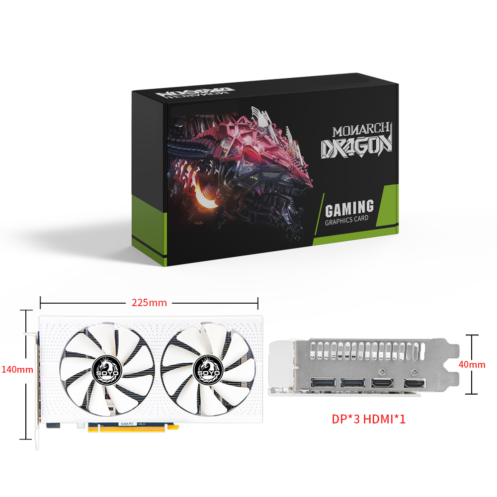 Rx 580 8Gb 2048Sp Gpu - SOYO AMD Radeon RX580 8GB Grafische