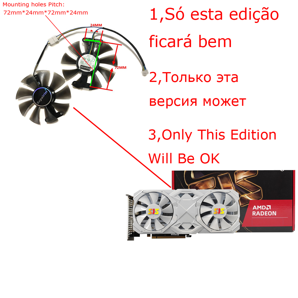 2 stks/set, FL8015 12VB, Grafi - Rx 580 8Gb 2048Sp Gpu recensie en prijs